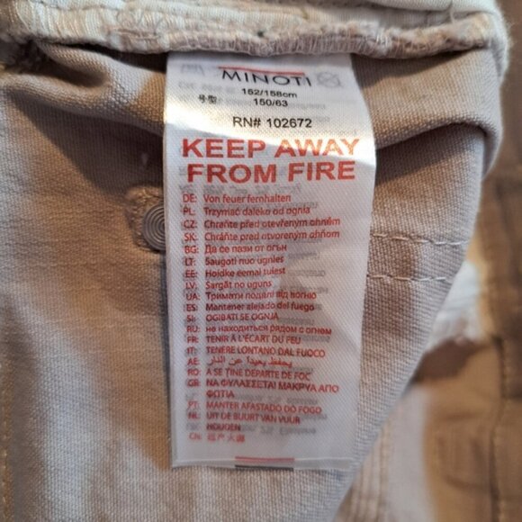 Minoti boys size 12- 13 years, 5 pocket, gray pants, NWT - Picture 9 of 10